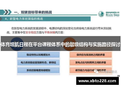 体育增肌日程在平台课程体系中的层级结构与实施路径探讨
